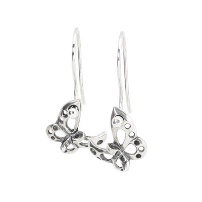 Dancing Butterfly Earrings with Silver Earring Hooks