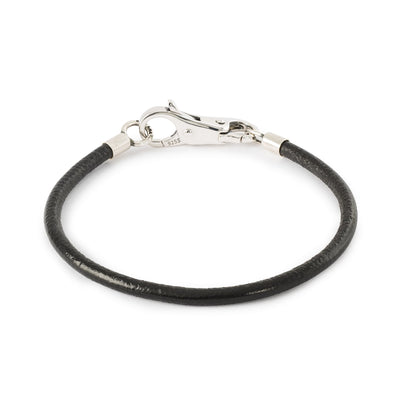 Leather Cord Bracelet Black