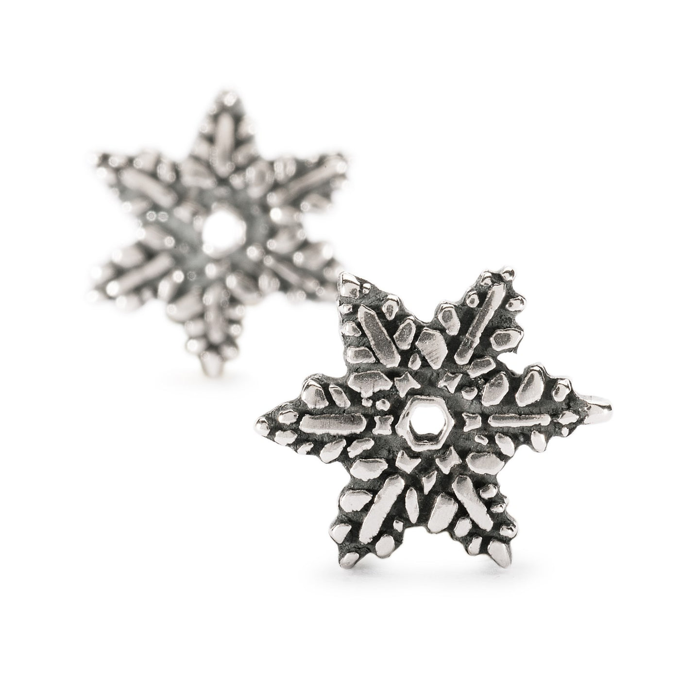 Snow Flower Earrings with Silver Earring Hooks